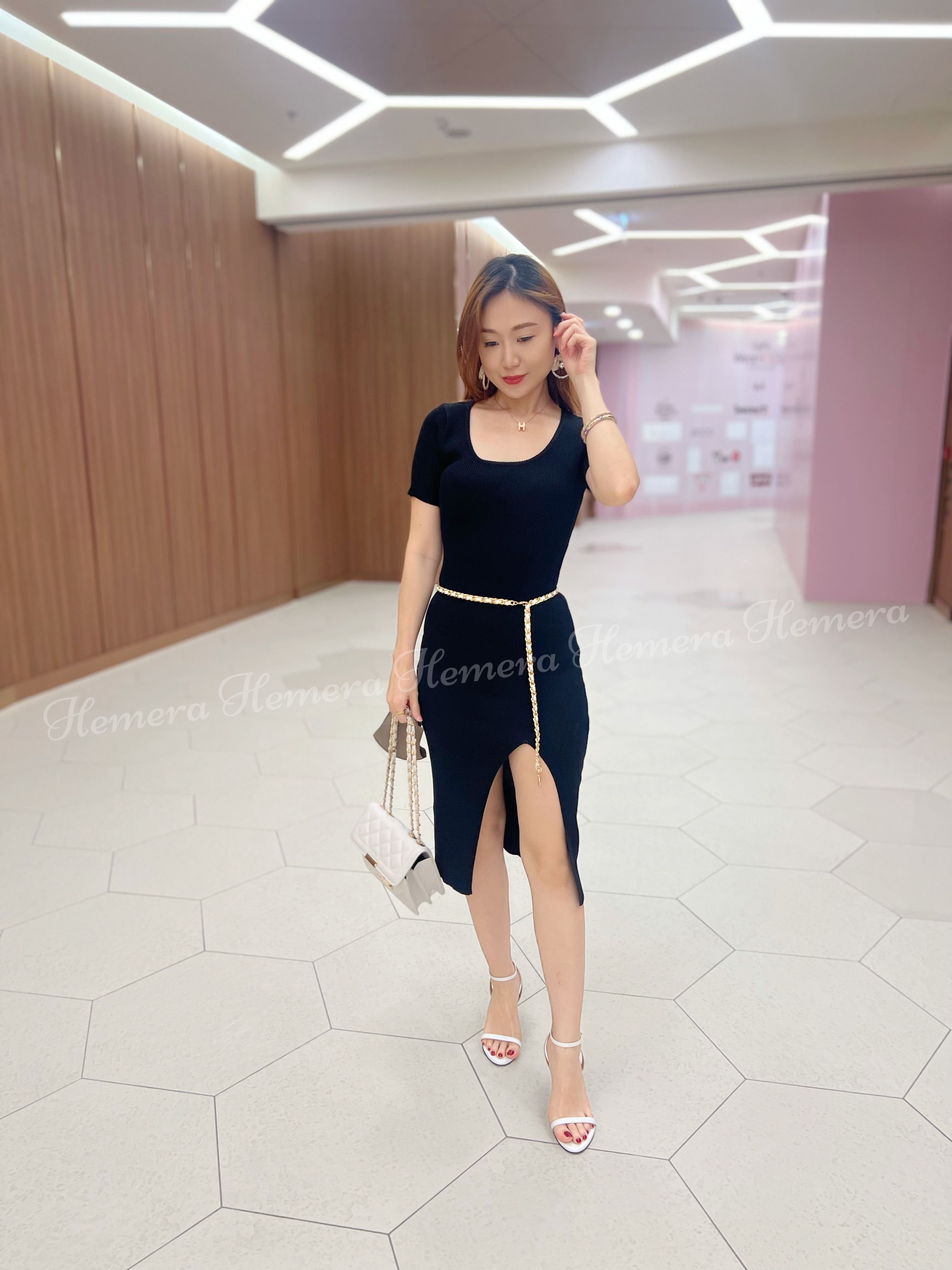 Elegant Sexy Flexible Cotton Dress DR22S0719