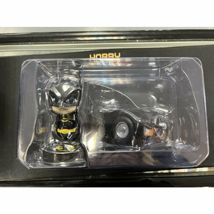 寄賣 其它-Batman 1989 Batman with Batmobile Cosbaby figure