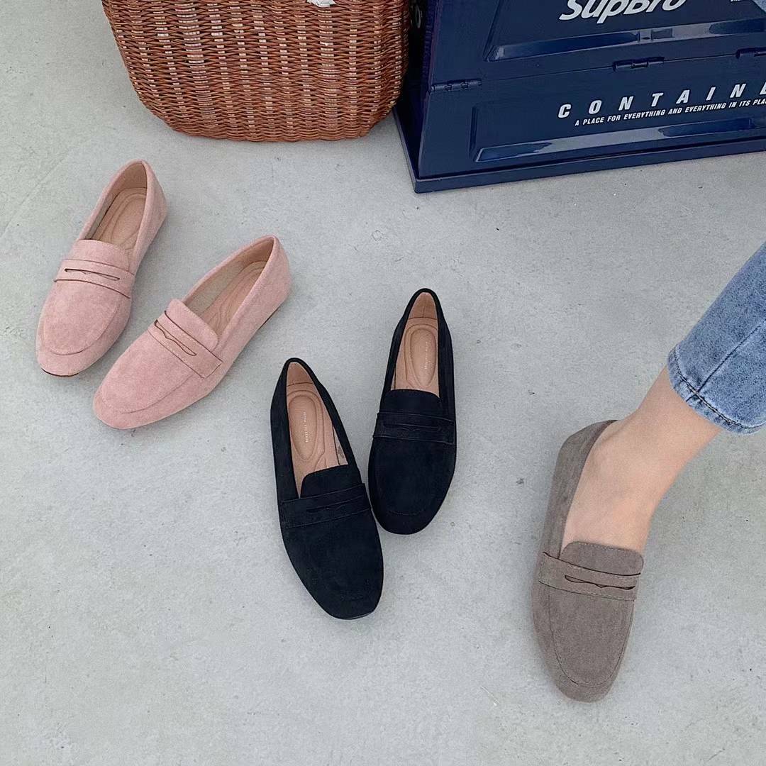 韓版百搭樂福鞋