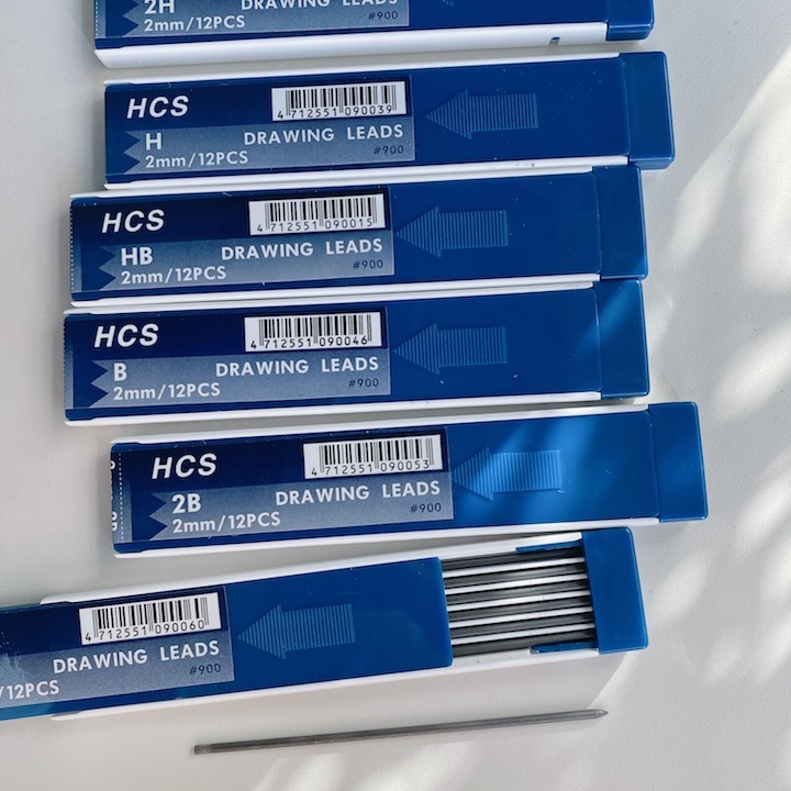 2.0mm鉛筆筆芯 工程筆筆芯(12入）｜台灣製 HCS