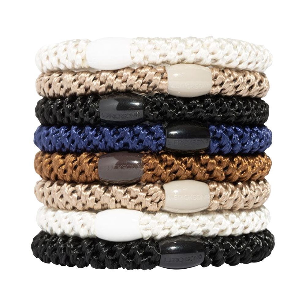 L. ERICKSON 彈力髮圈8入-粗版〈經典色〉