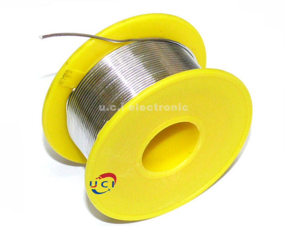 【UCI電子】(B-1) 小黃人焊錫絲0.8mm 維修專用高純度松香芯錫線 有鉛錫絲 焊錫