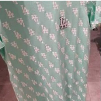 [S] MLB MONOGRAM COMFORTABLE FIT DRESS,MINT, 3FOPM0123-07MTL (SMLB131)
