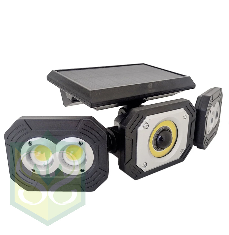 SOLAR LAMP COB-32 LED 4.8W WITH MOTION AND DUSK SENSOR IP65 SKU: 308