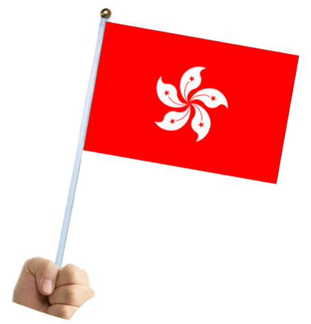 香港手摇旗14*21cm香港手摇旗 67349
