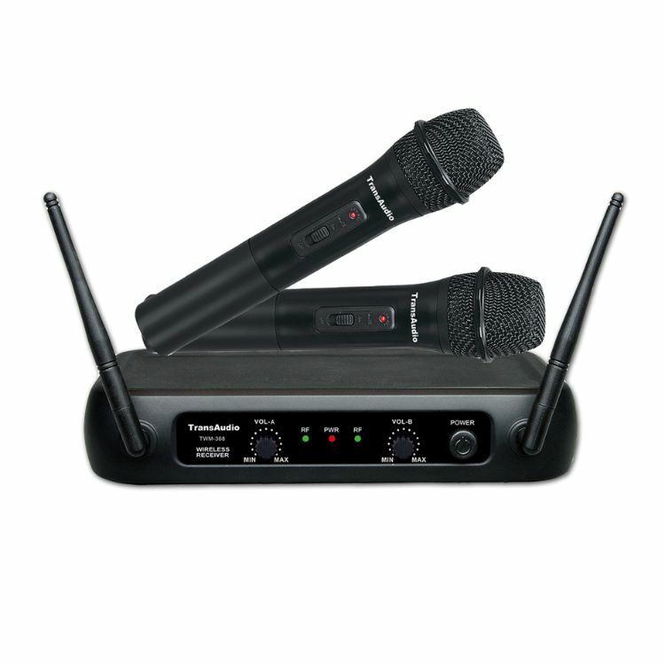 TRANSAUDIO TWM 368HH DUAL VHF WIRELESS MICROPHONE