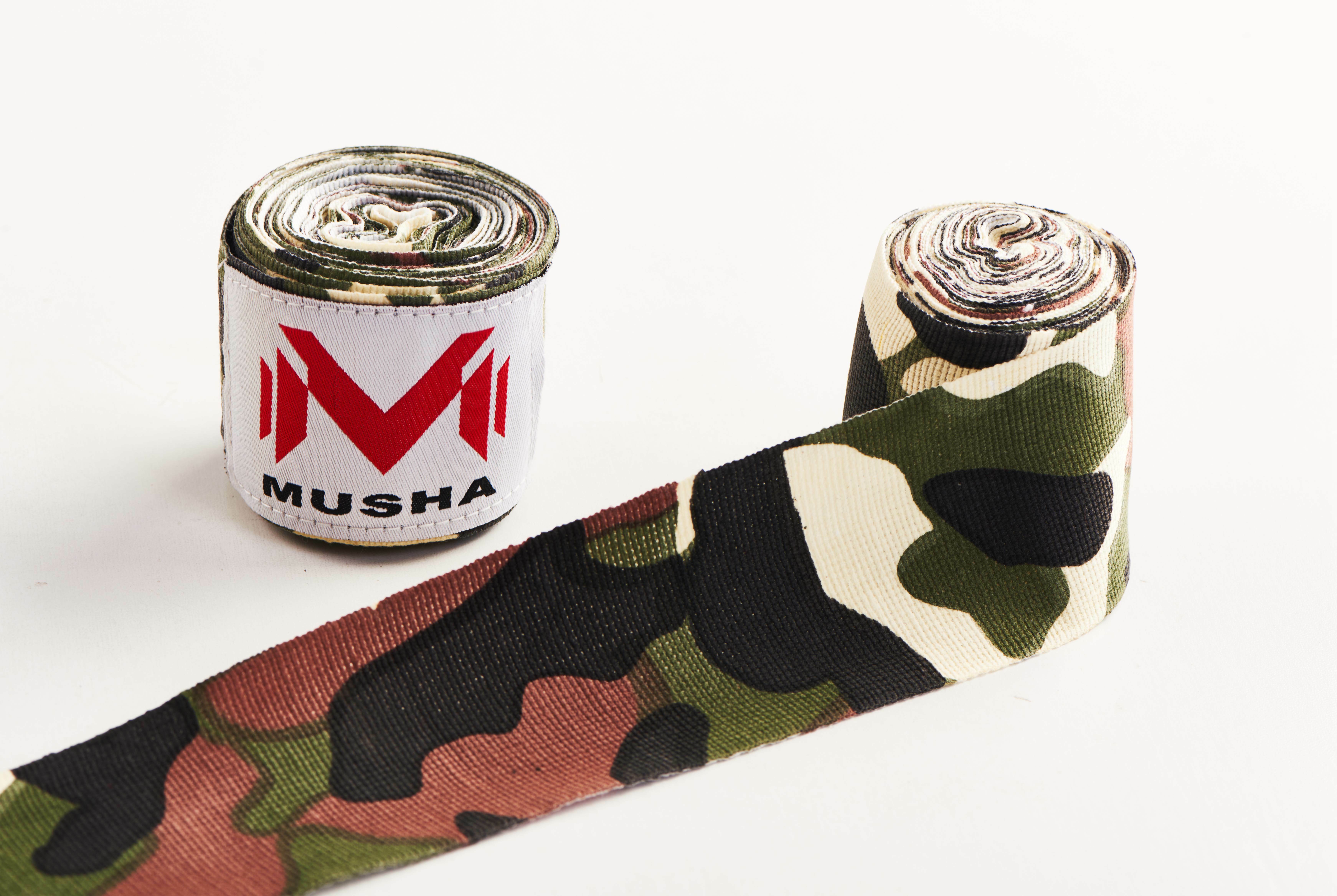 MUSHA Boxing 迷彩風手綁帶 5M -加厚版
