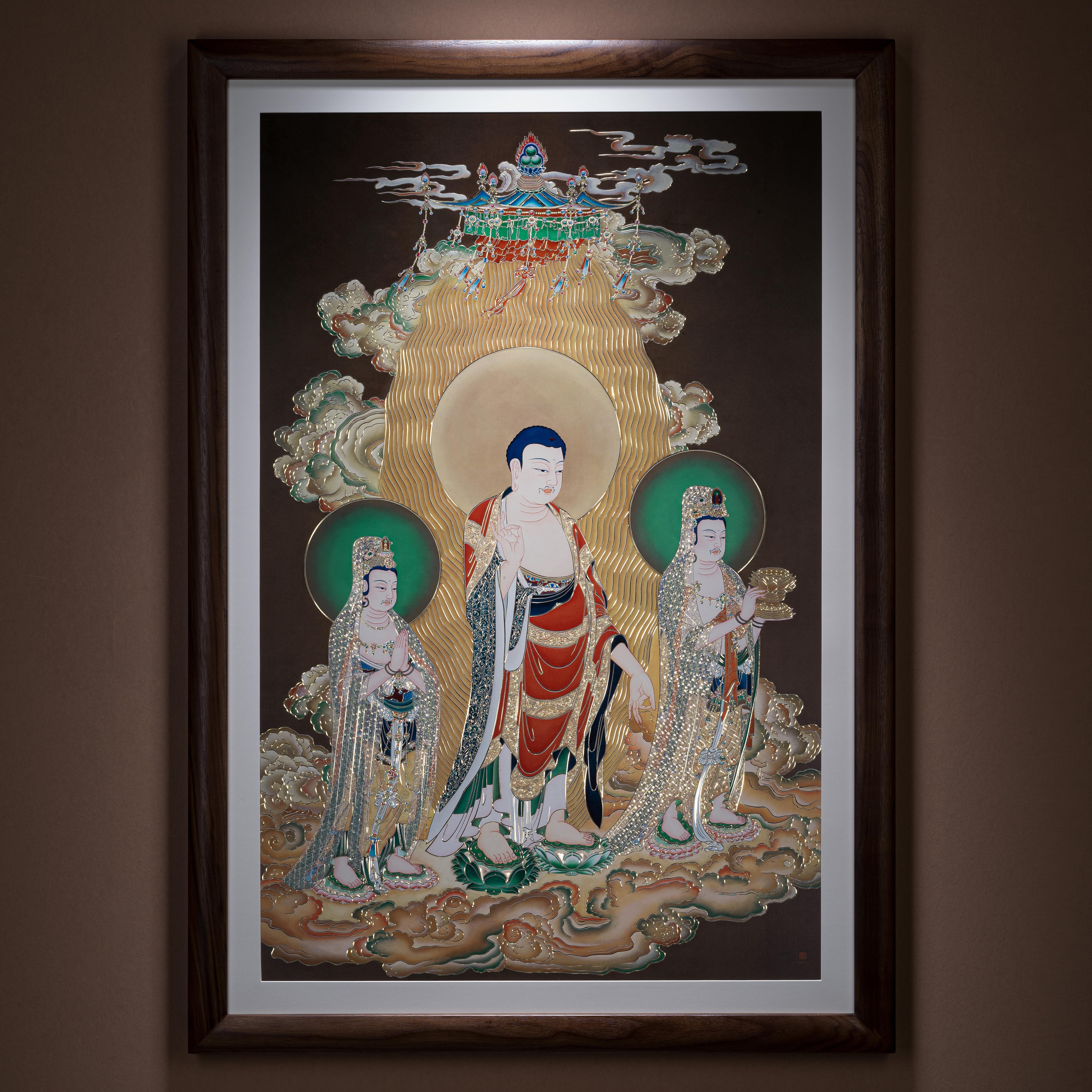 西方三聖圖(銅雕畫)◇已停產◇