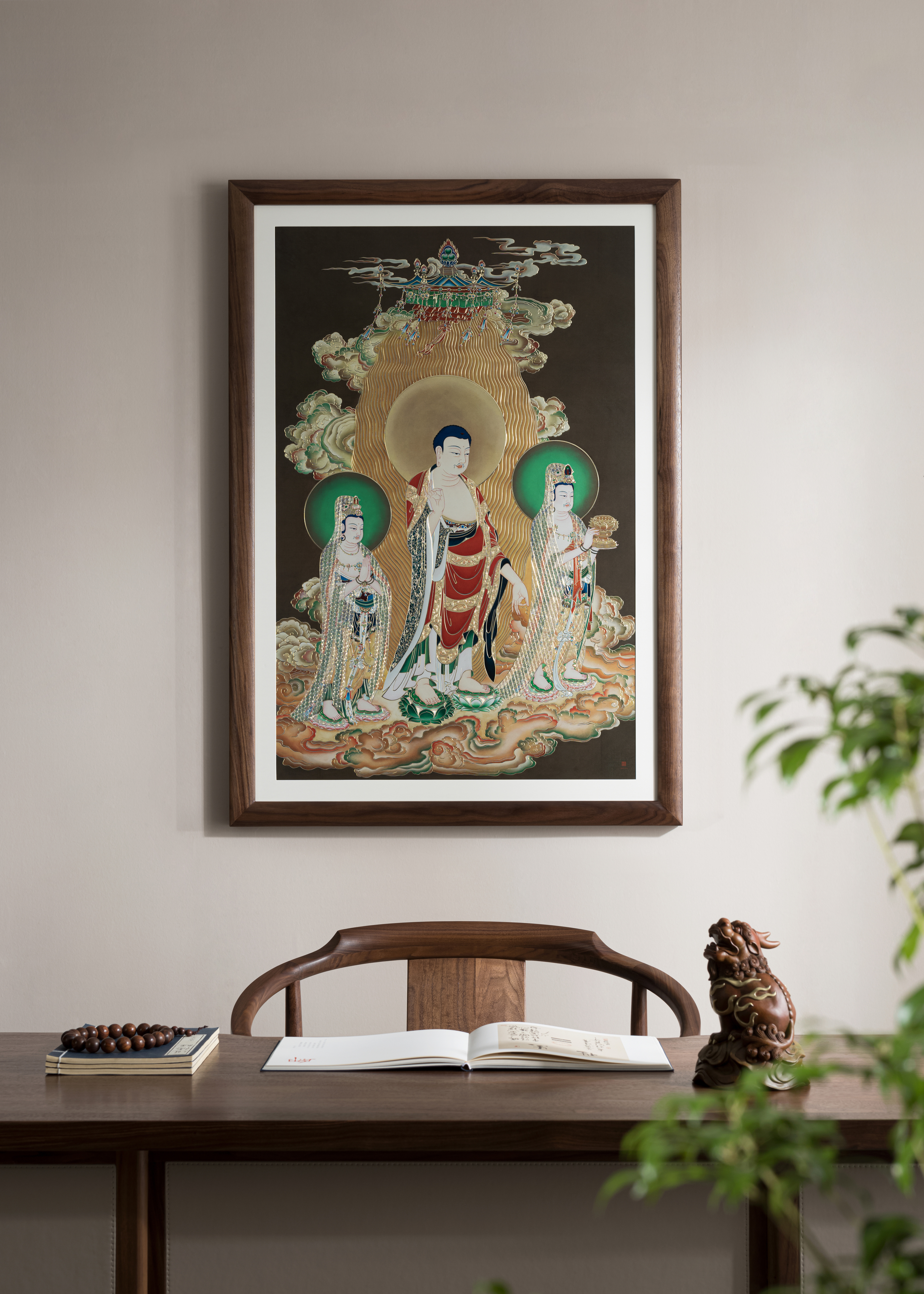 西方三聖圖｜銅作工藝品
