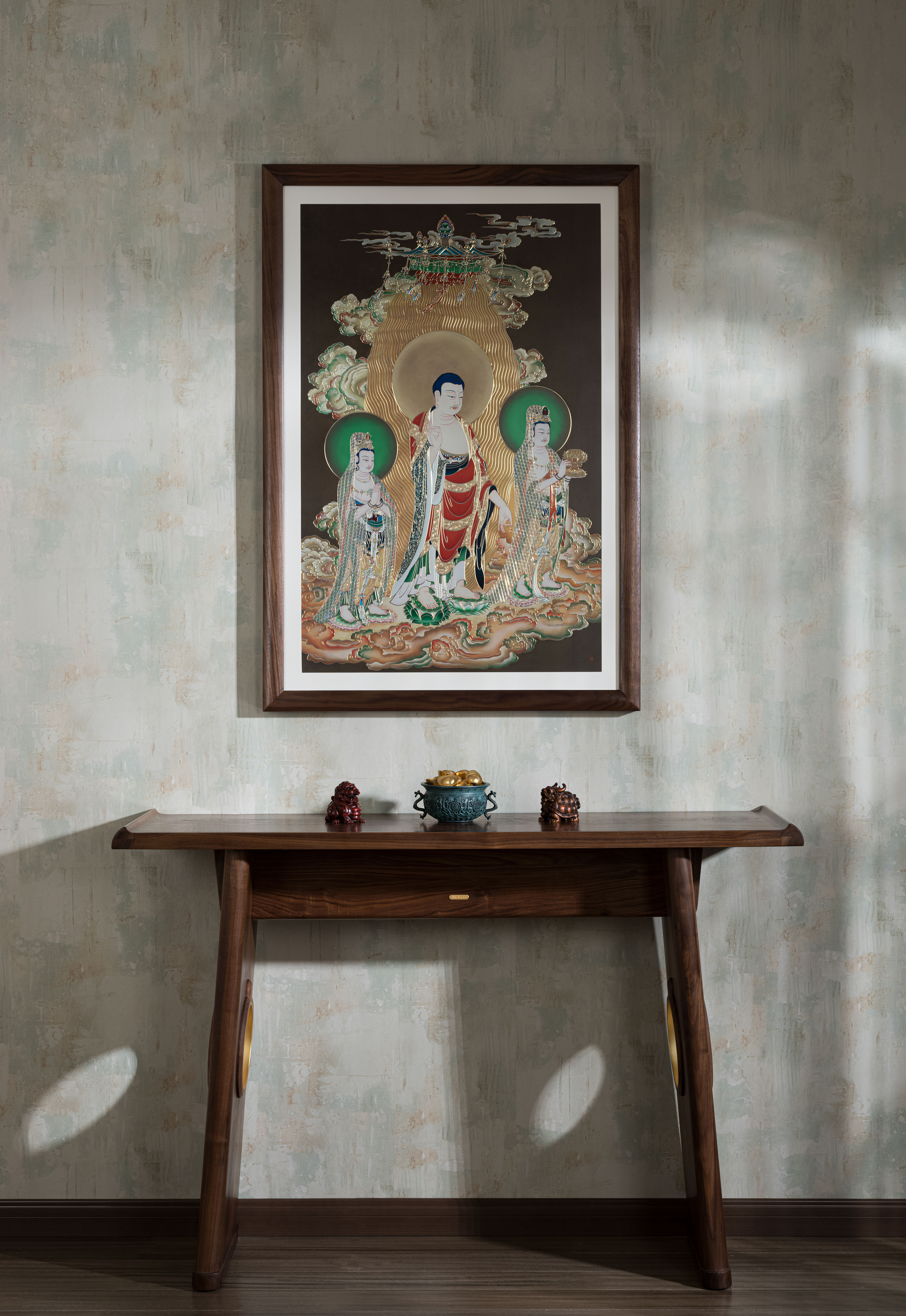 西方三聖圖(銅雕畫)◇已停產◇