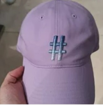 [S] BEENTRILL GRADIENT HASHTAG LOGO BALL CAP,LAVENDER, BA221CPC11-LA (SBT13)