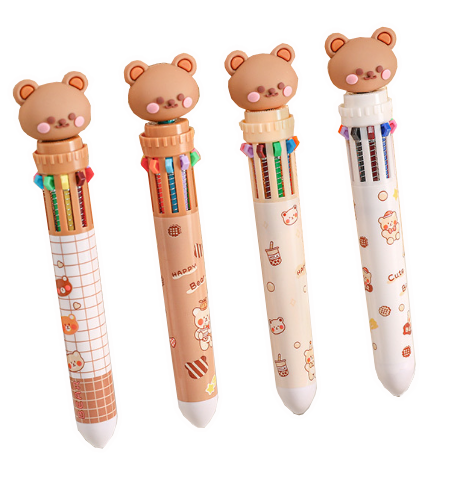 小熊十色按動圓珠筆 A0995