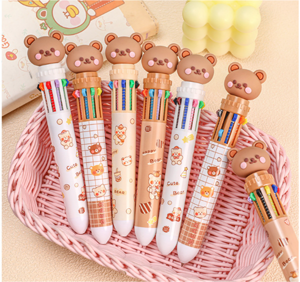 小熊十色按動圓珠筆 A0995