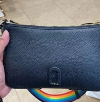 [S] FURLA B00397 BX0956 LO100 0071 ATENA S CROSSBODY BAG, NERO+MULTI COLOR, 8050597136103 (SF50)