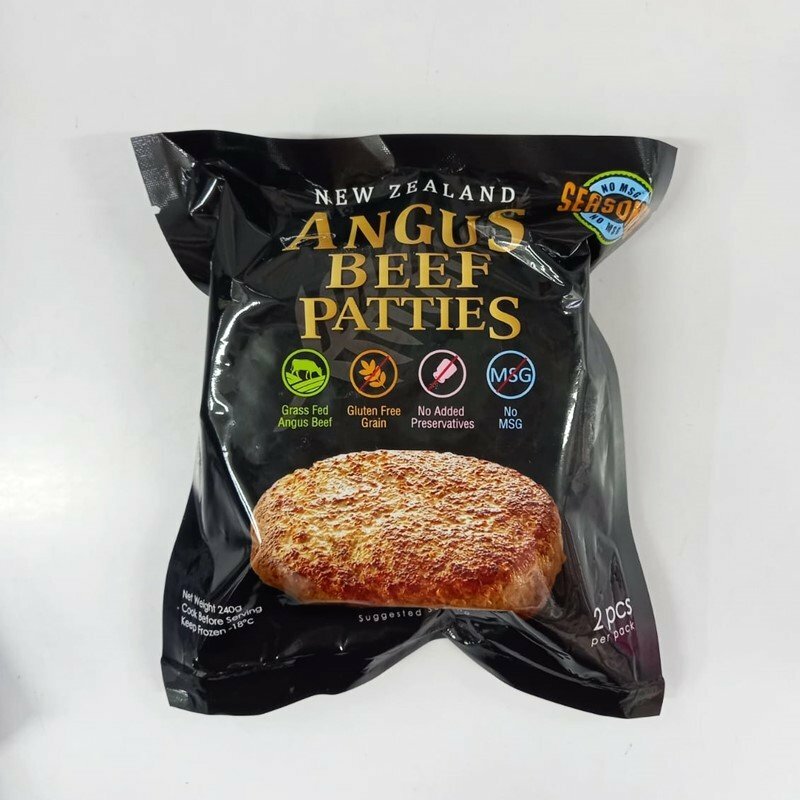 紐西蘭草飼安格斯牛肉漢堡 2塊240g  (急凍 -18°C)