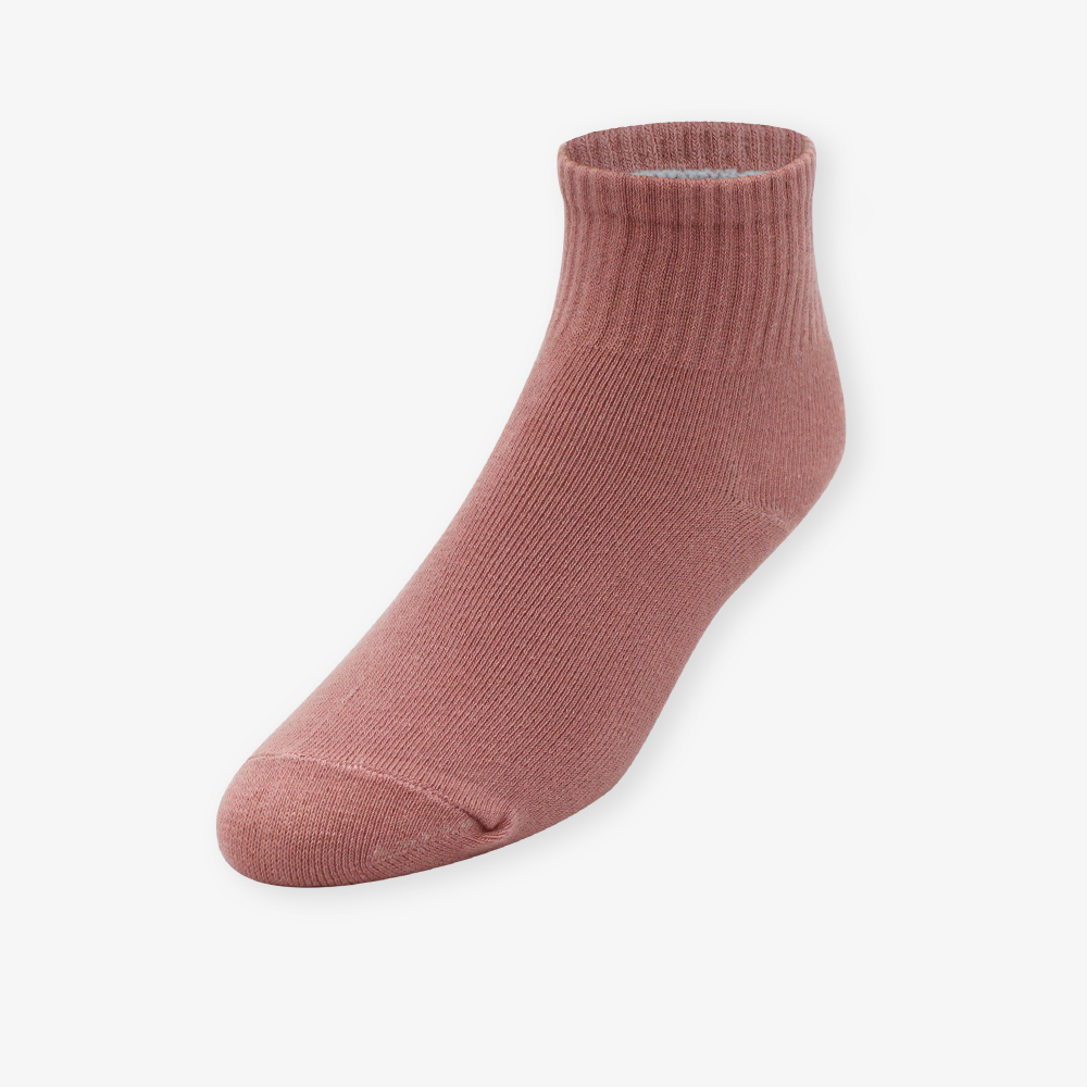 【肌柔】台灣製「防臭吸汗」莫蘭迪素色棉質襪丨P1231