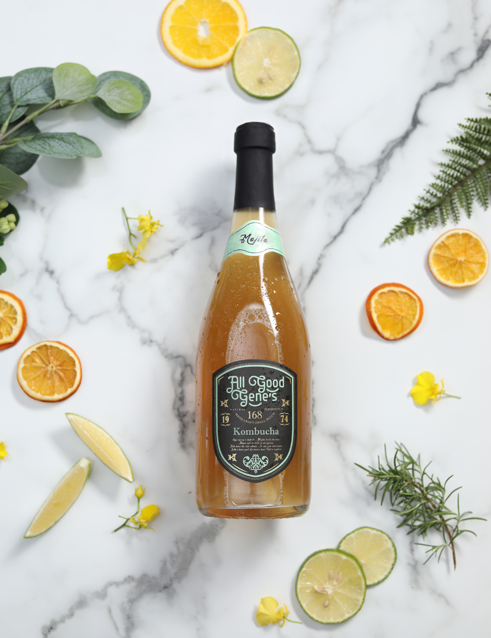 檸檬薄荷康普茶    750ml