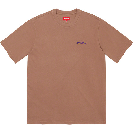 Supreme SS22 Washed Handstyle SS Tee Brown