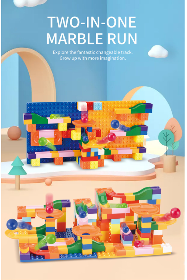 現貨區 2合1滾珠滑道172PCS積木 RL05010513