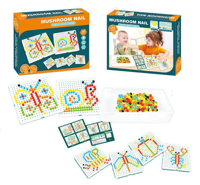 現貨區 DIY插珠拼圖玩具 JH026