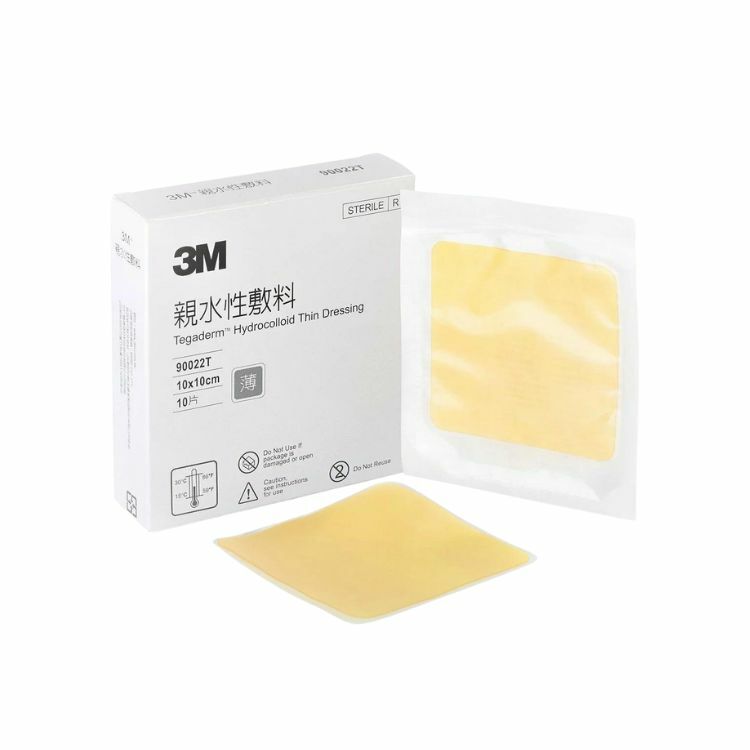 3M - Tegaderm 90022T 美膚貼親水性敷料 (薄片裝, 10 x 10cm) | (原盒10片)