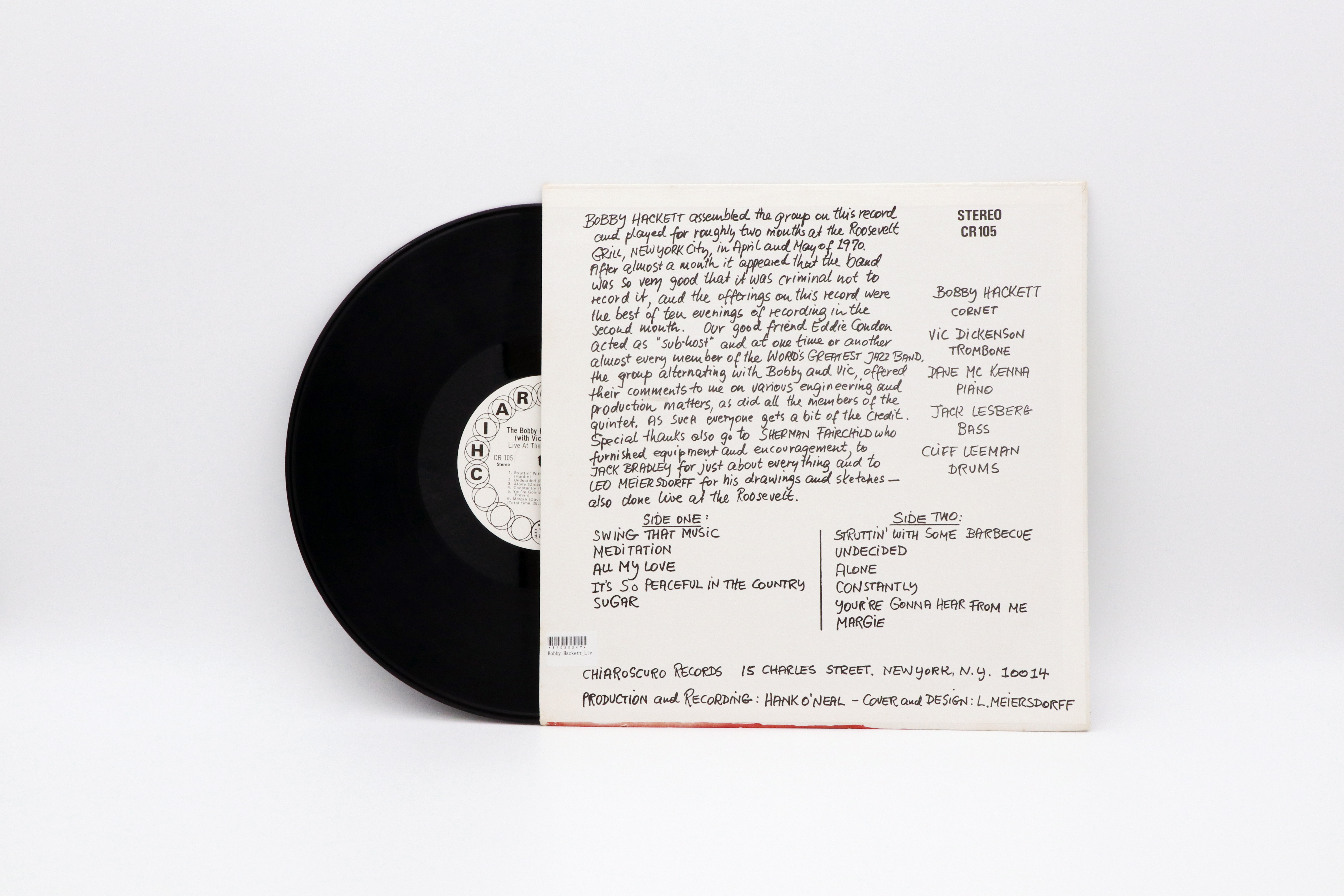 U019 Bobby Hackett《Live at the Roosevelt Grill 》