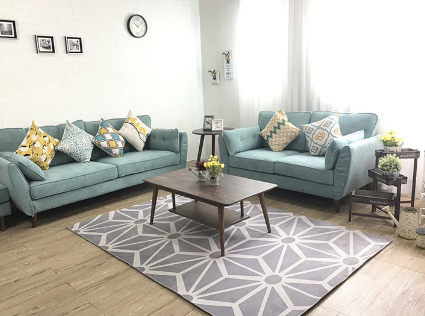 湖水綠布沙發 Z1537