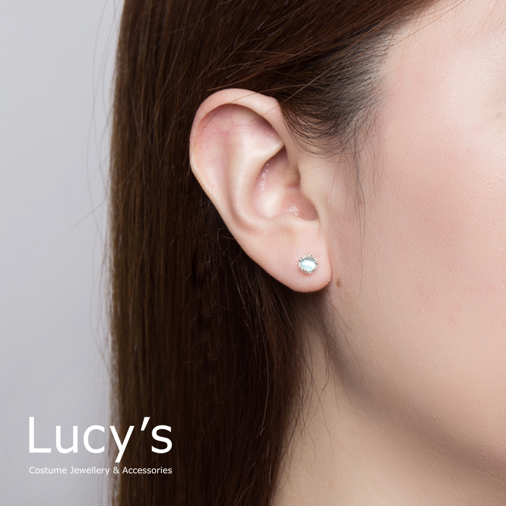 925純銀 人魚泡泡 轉珠耳環 (二色) (99557/99558)