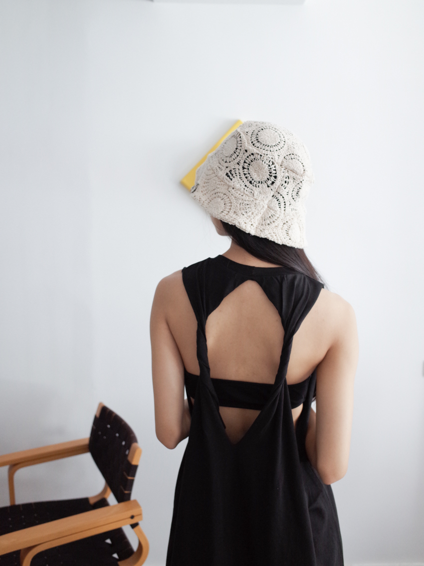 ocean diary open back maxi dress with twist details