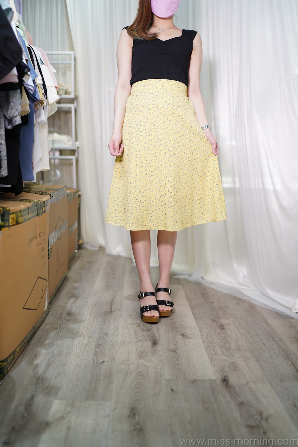 半背心束束款上衣(12730)&顯瘦碎花裙(33402)