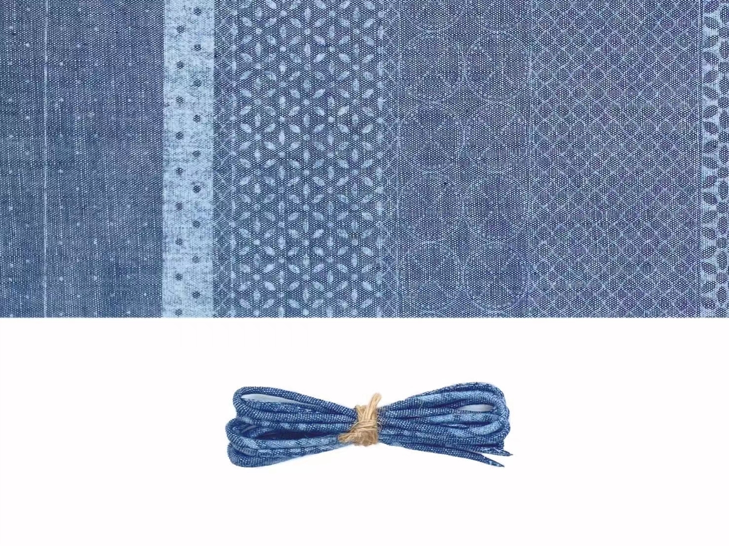 YVES 古布繩-冰川灰藍圖騰