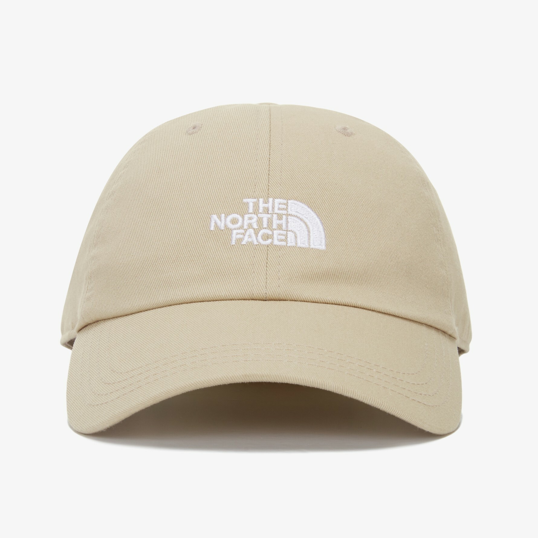 THE NORTH FACE LOGO SOFT CAP 基本款 球帽 鴨舌帽 米色 NE3CN58B