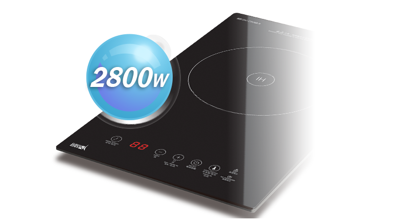 德國寶 German Pool  GIC-CS28B-S‧座檯‧嵌入式‧單爐頭電磁爐‧2800W‧香港行貨,原廠1年保養‧