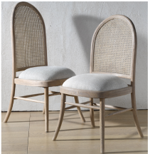 藤編靠背餐椅 LLZ-CY-891713