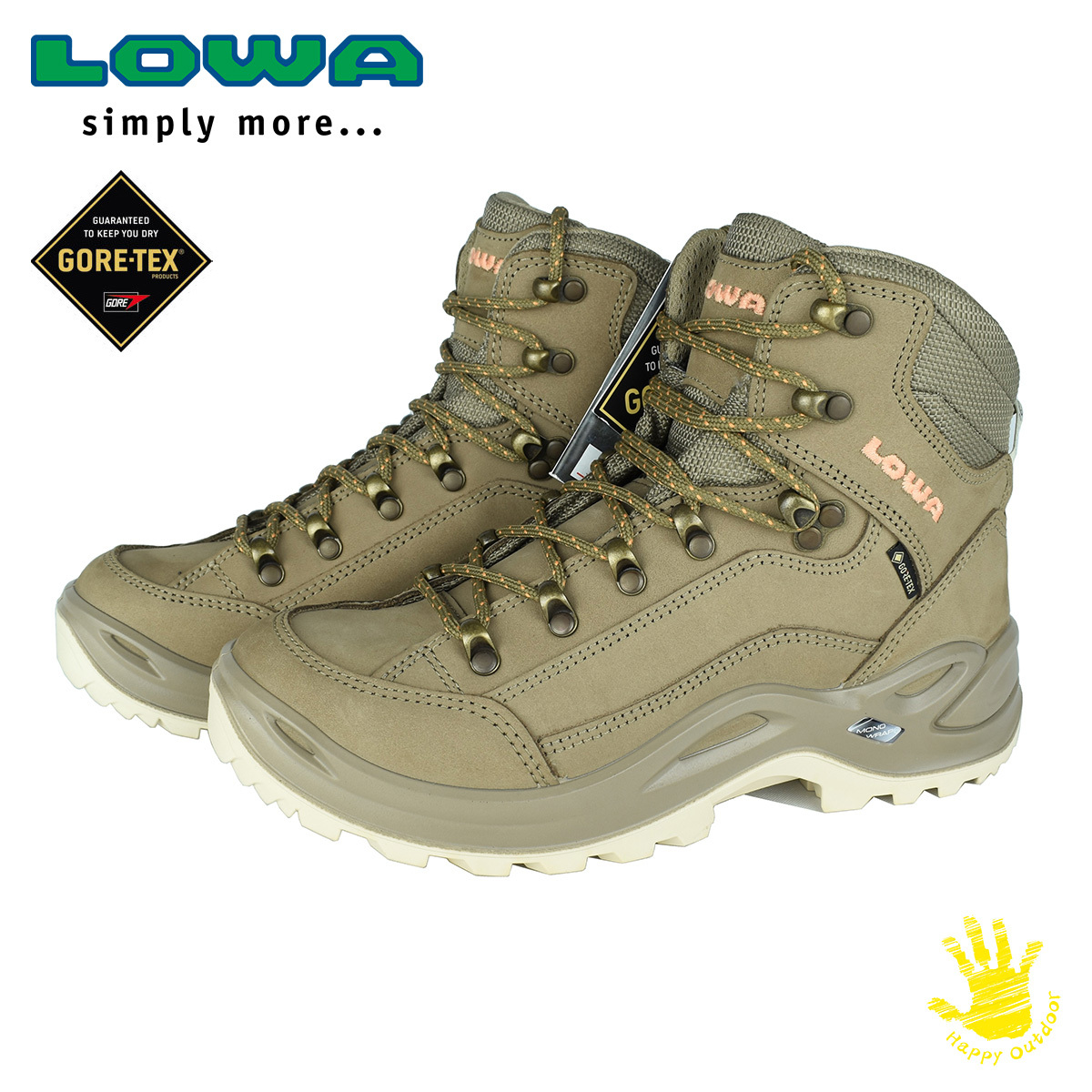 LOWA 女款RENEGADE GTX MID 中筒防水健行登山鞋LW320945