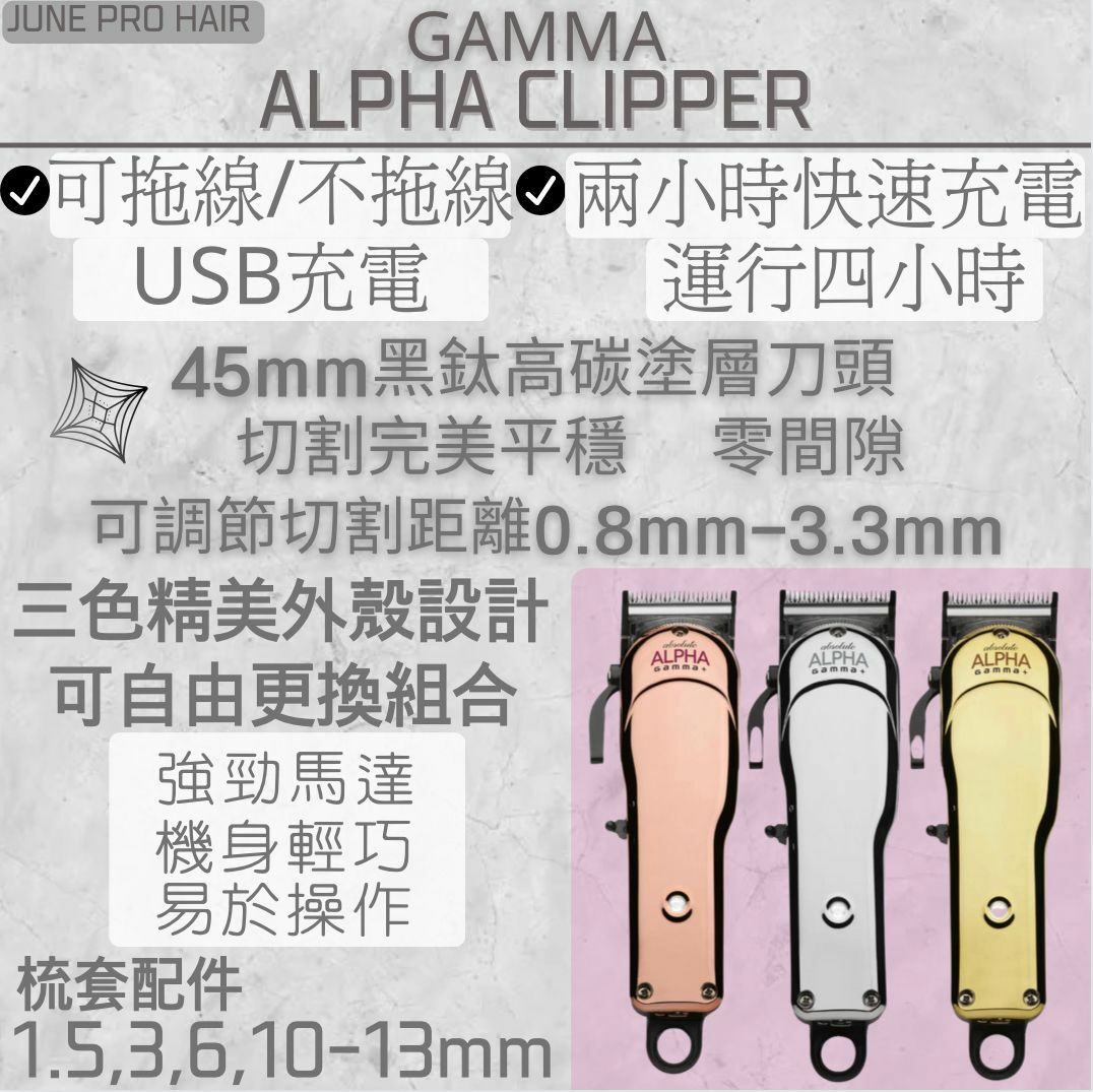 GAMMA ALPHA電剪100-240V