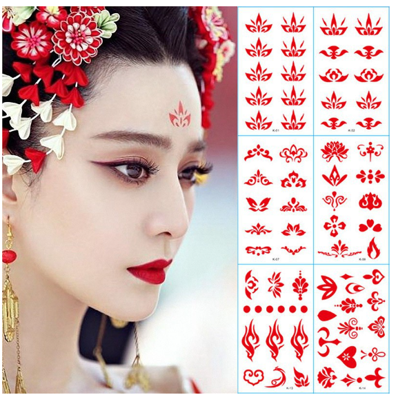 儿童纹身 眉心贴