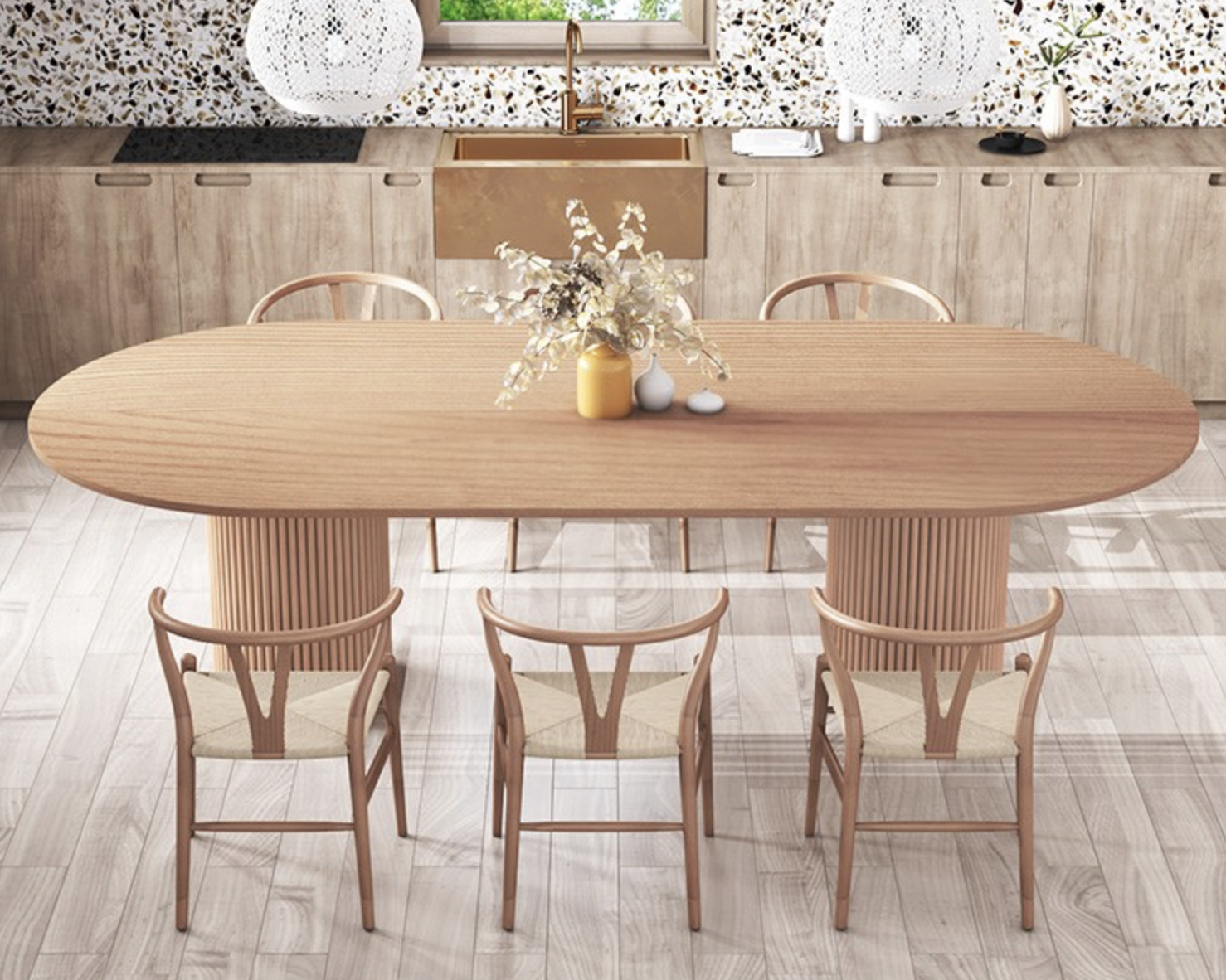 橢圓形餐桌 LLZ-CZ-894316