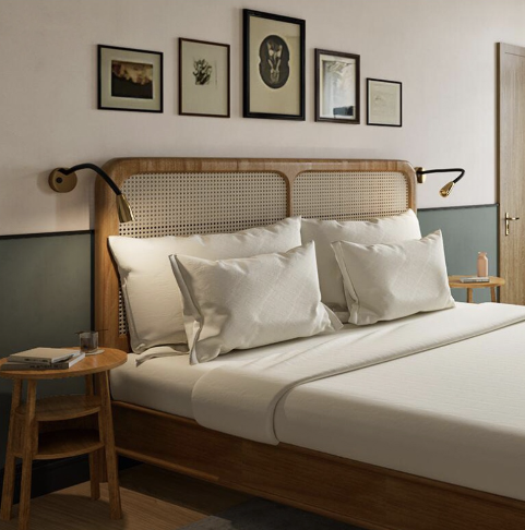 藤編復古床架 LLZ-TC-DC25