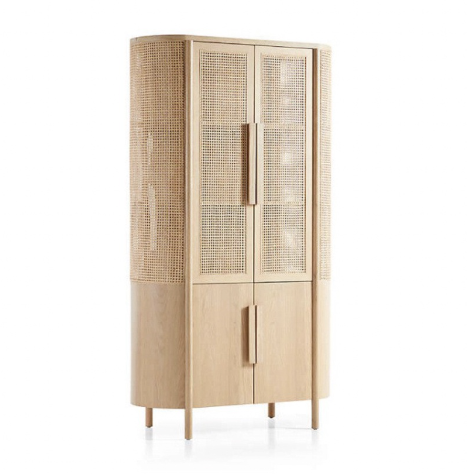 實木藤編餐邊櫃 LLZ-YG-330