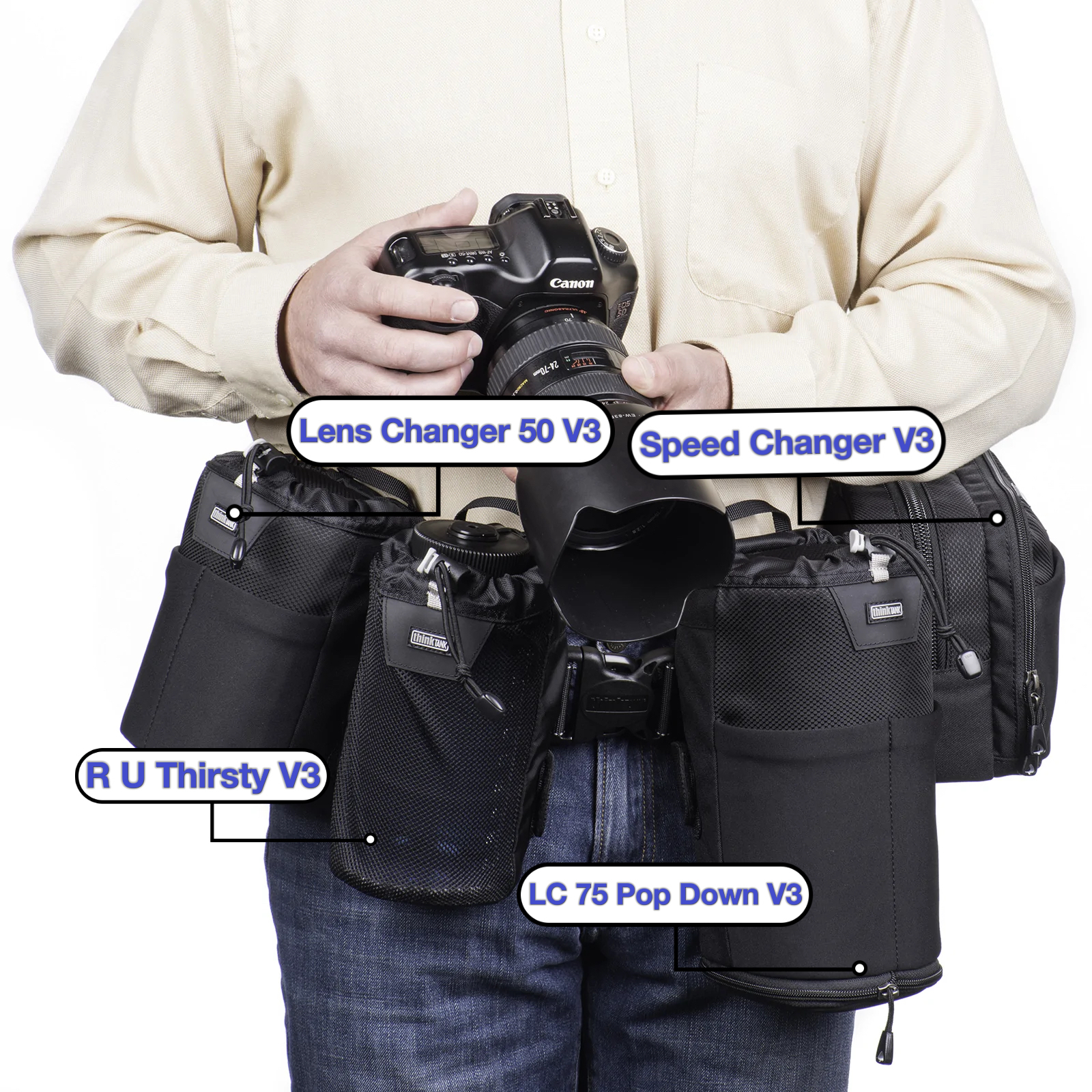 Pro Speed Belt - modular DSLR Camera belt system for professionals