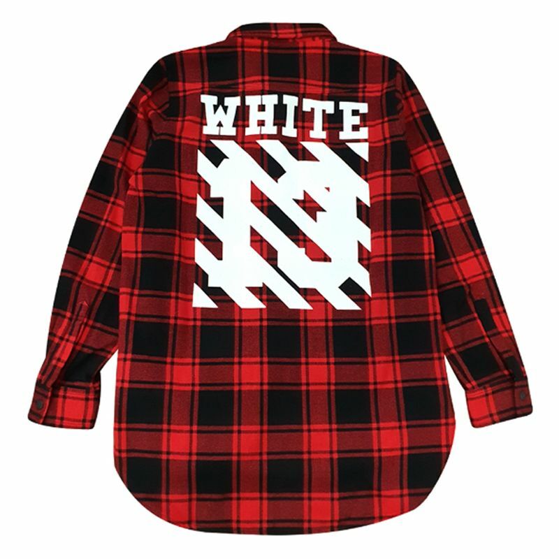 【Focus Store】現貨秒發 OFF-WHITE C/O Virgil Abloh Shirt "Black Red" 黑紅 初代 格紋襯衫
