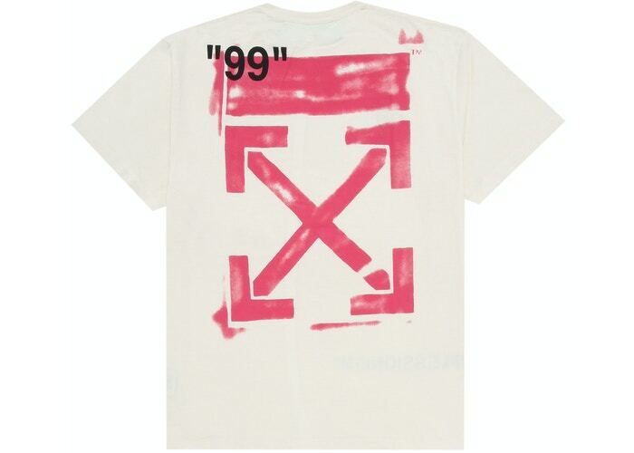 零碼特惠 OFF-WHITE Oversized Diag Stencil T-Shirt White【現貨商品】