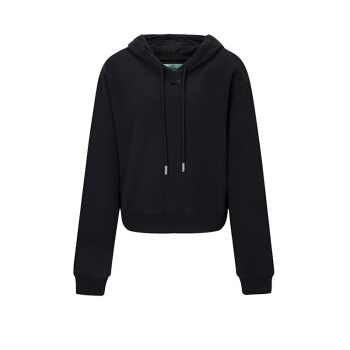 OFF-WHITE Women's Black Arrow Cropped Hoodie【現貨商品】