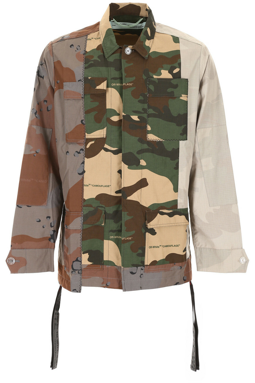 【Focus Store】現貨秒發 OFF-WHITE Reconstructed Camouflage Field Jacket 迷彩拼接外套