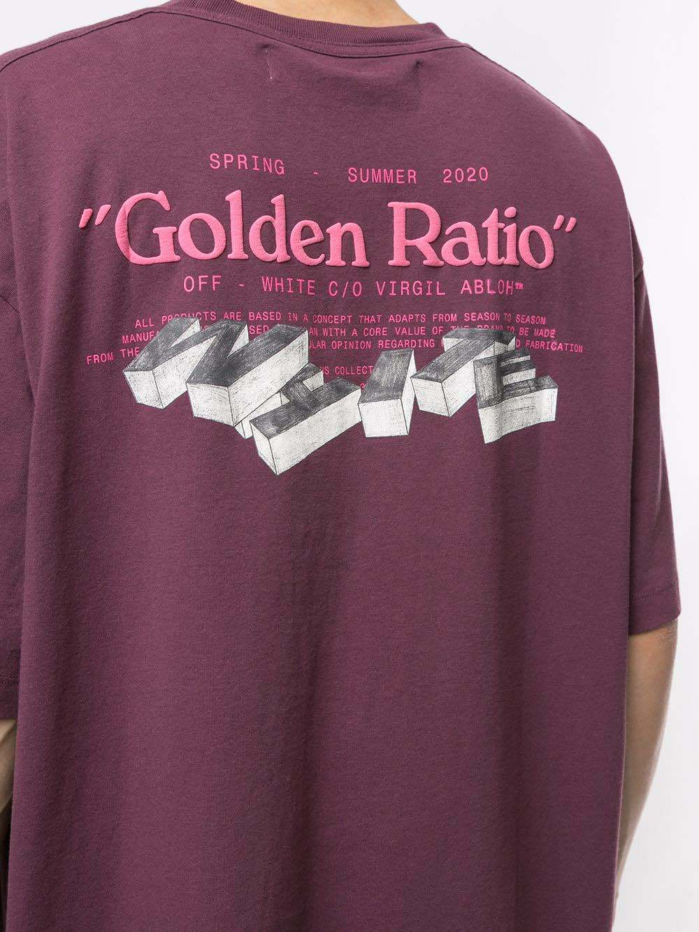 【Focus Store】現貨秒發 OFF-WHITE Oversized Golden Ratio T-Shirt - Purple 紫色