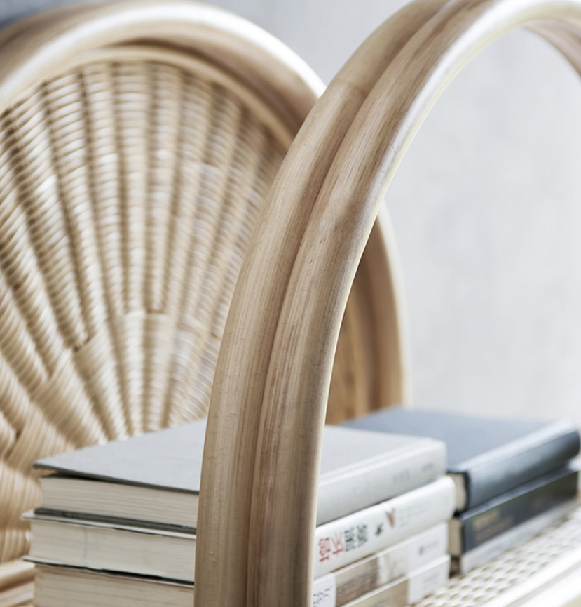 藤編弧形書架 LLZ-ZW-351