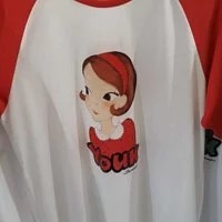 [S] YSW RAGLAN T-SHIRT,WHITE/RED, E2550RRTS06 (FINAL SALES) (SYW76)