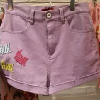 [S]  YSW CROPPED SHORT PANTS,PURPLE, F2WPT05PURAM (SYW81)