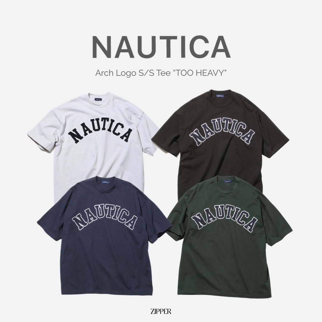 Nautica “TOO HEAVY” Arch Logo S/S Tee 短T